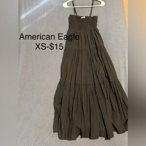 American Eagle Outfitters Black Maxi Dress